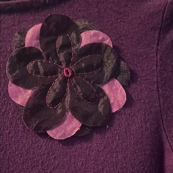 Y2K Gap Purple Kids Dress with Floral Detail - Picture 2 of 6